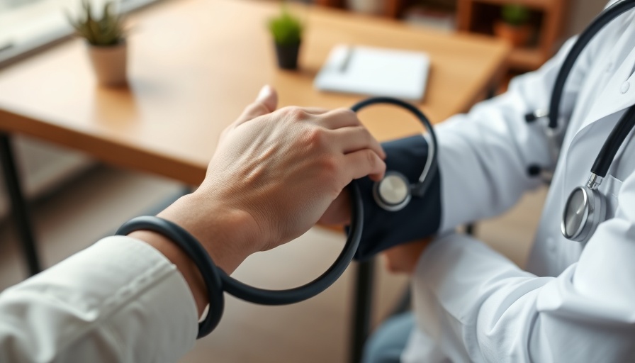 Doctor checking blood pressure, highlighting pressure on general practitioners in the Netherlands.