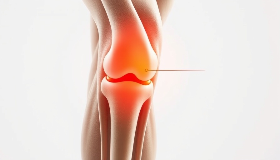 Human knee with clicking sound illustration, focusing on causes and solutions.