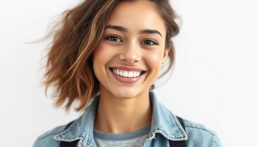 Smiling young woman in casual wear, illustrating Micro-onboarding effectiveness.