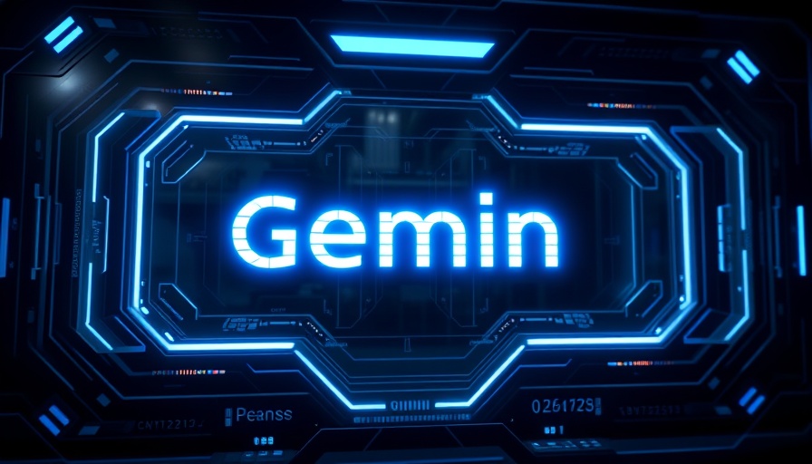 Futuristic Gemini interface emphasizing digital innovation