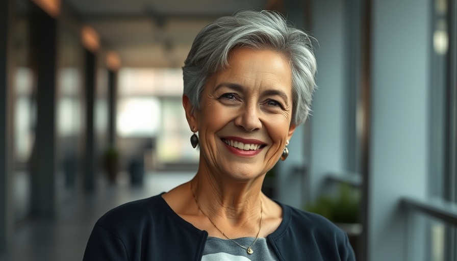 Smiling older woman looking confident and job-ready