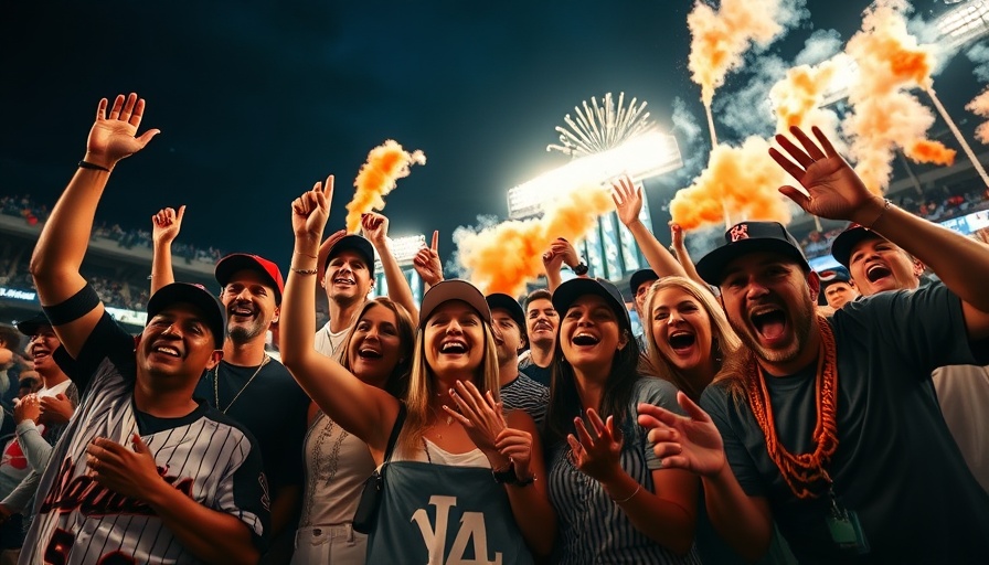 Salt Lake City MLB fans celebrating with fireworks.