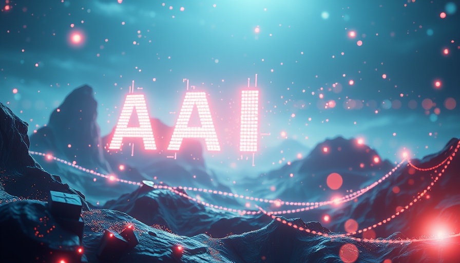 Futuristic AI in Home Automation concept with sparkles and text