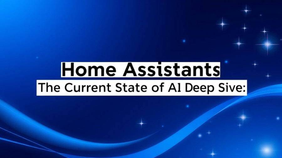 Smart Home abstract design with AI tasks theme.