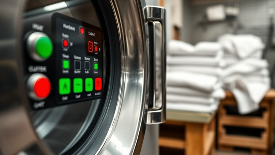 Commercial laundry machine control panel for Equipment Financing