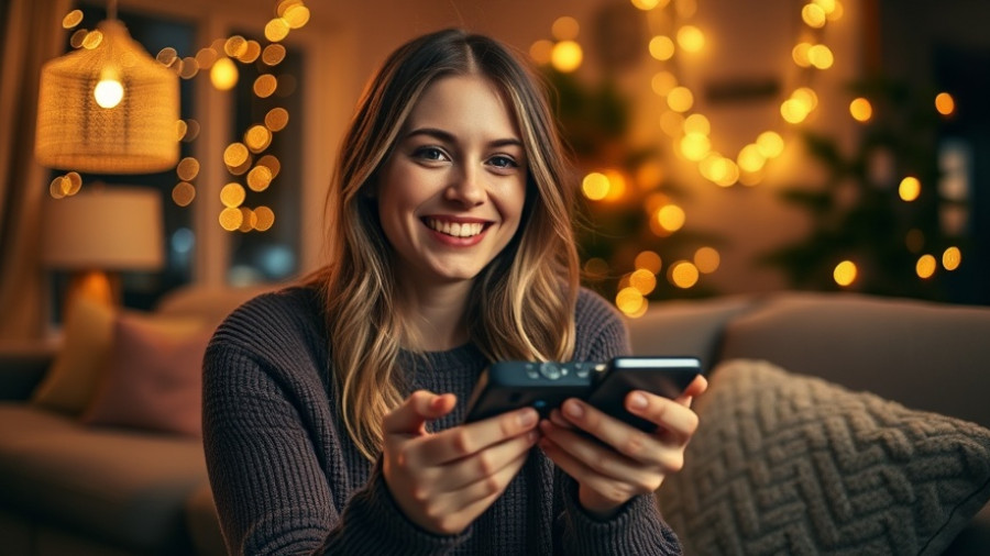 Cozy night in with lights and entertainment during November.