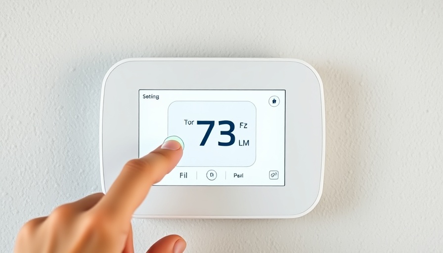 Smart thermostat interface for home automation.
