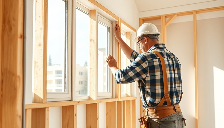 Workman replacing windows in sunlit porch, winter window replacement.