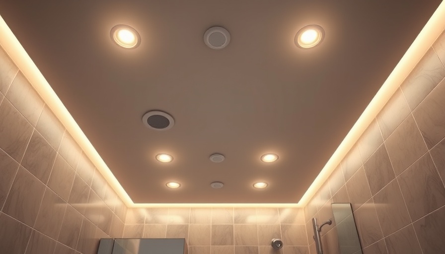 Modern bathroom ceiling lighting ideas with recessed lights.
