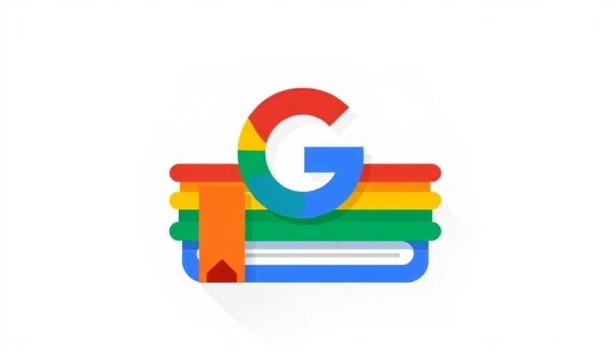 Google News icon with colorful tabs in flat design.