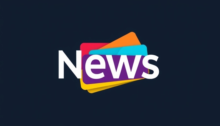 Digital news app logo with colorful tabs, minimal design.