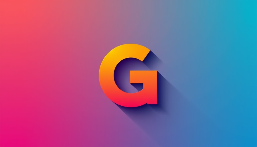 Minimalistic colorful logo representative of apps with a G letter.