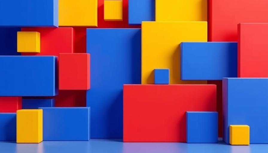 Abstract colorful icon symbolizing tech concepts for smart home devices.