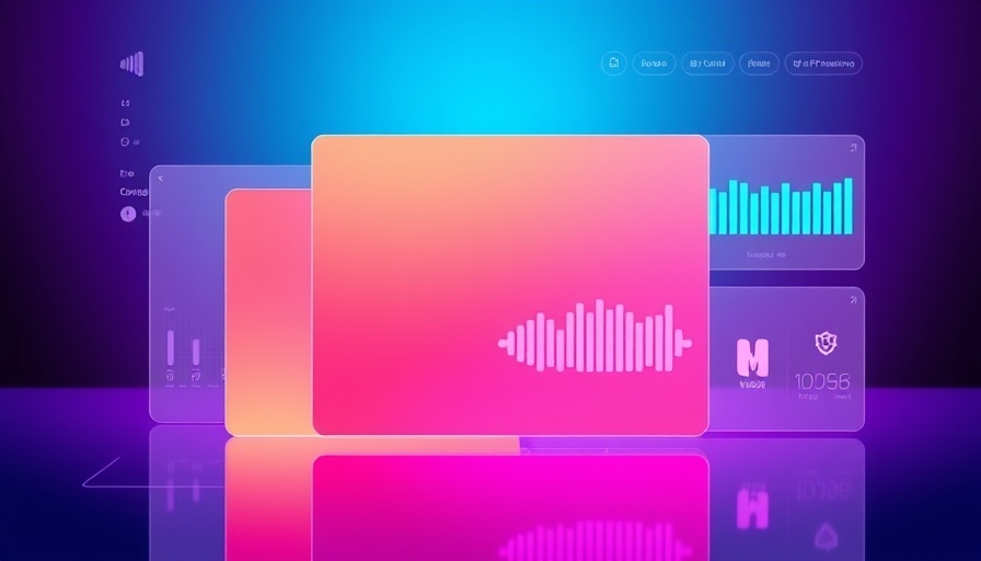 Abstract modern colorful design representing digital tech.