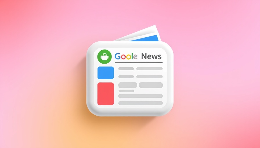 Vibrant Google News icon illustration with modern design