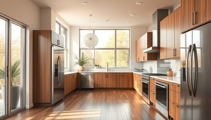 Modern kitchen design with sleek appliances for home improvement news.
