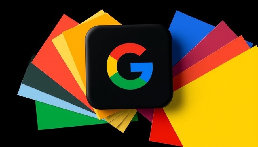 Colorful Google News icon overlapping cards