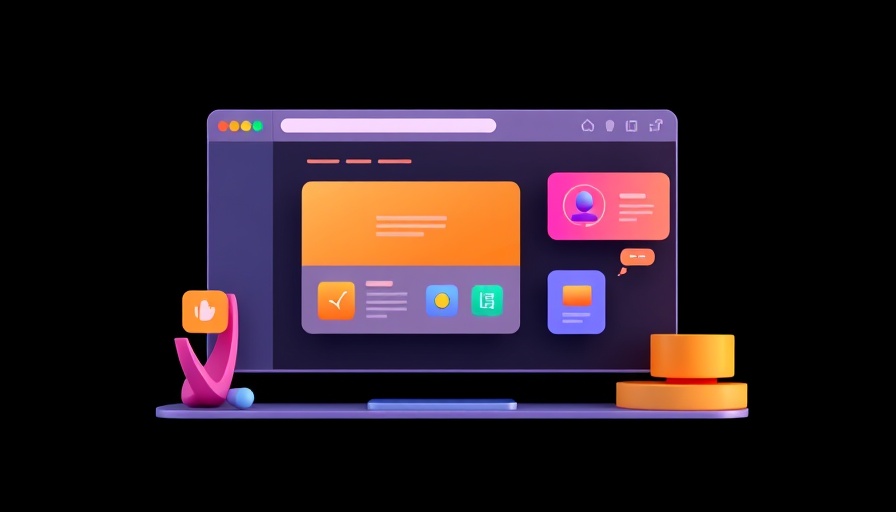 Colorful digital interface illustration with abstract design, Matter Smart Home Standard.