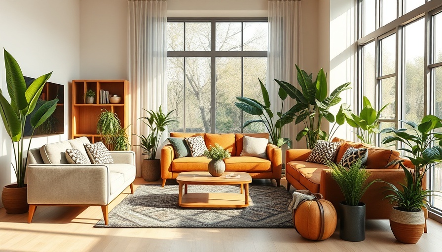 Modern living room decor in home improvement news.
