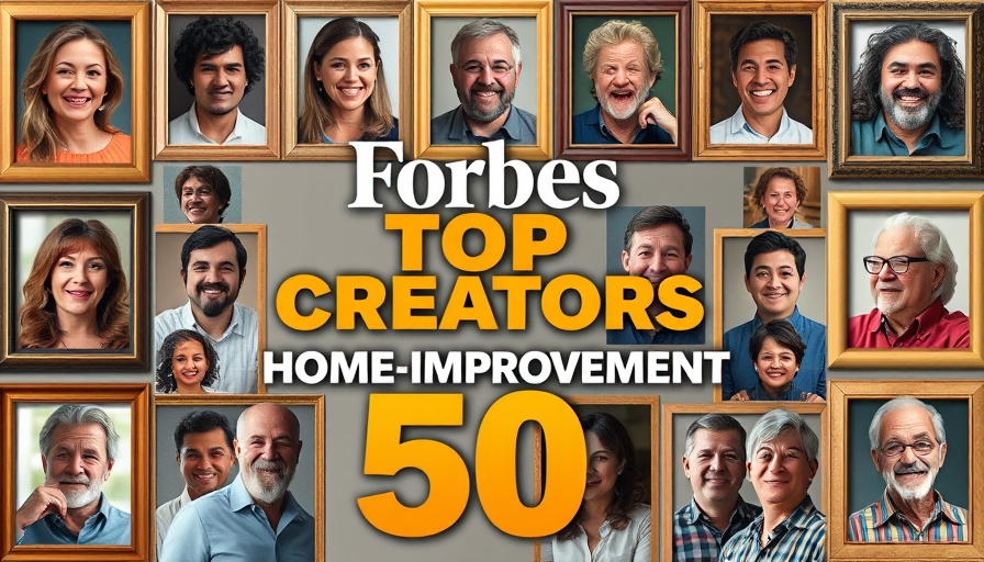 Influential Home Improvement Stars collage for Forbes Top Creators.