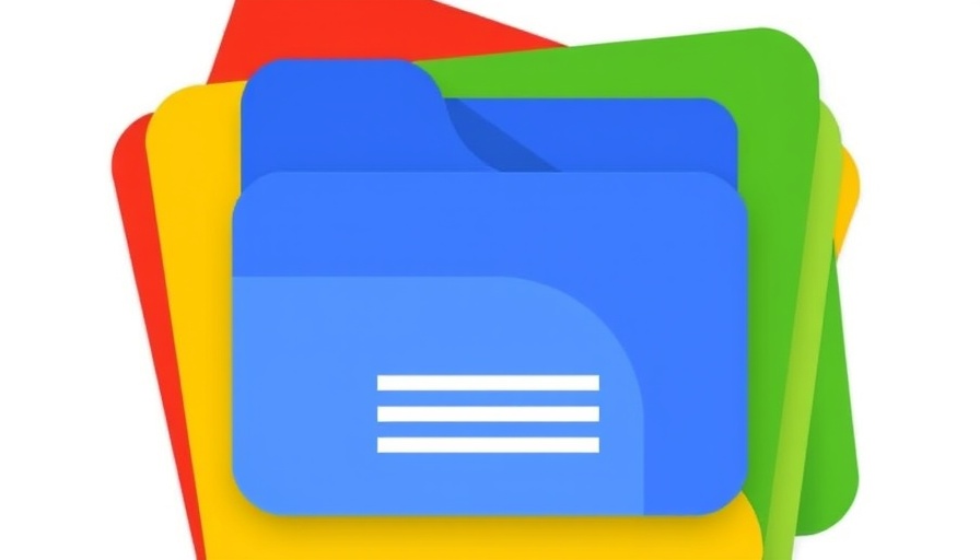 Google News icon graphic with colorful layers