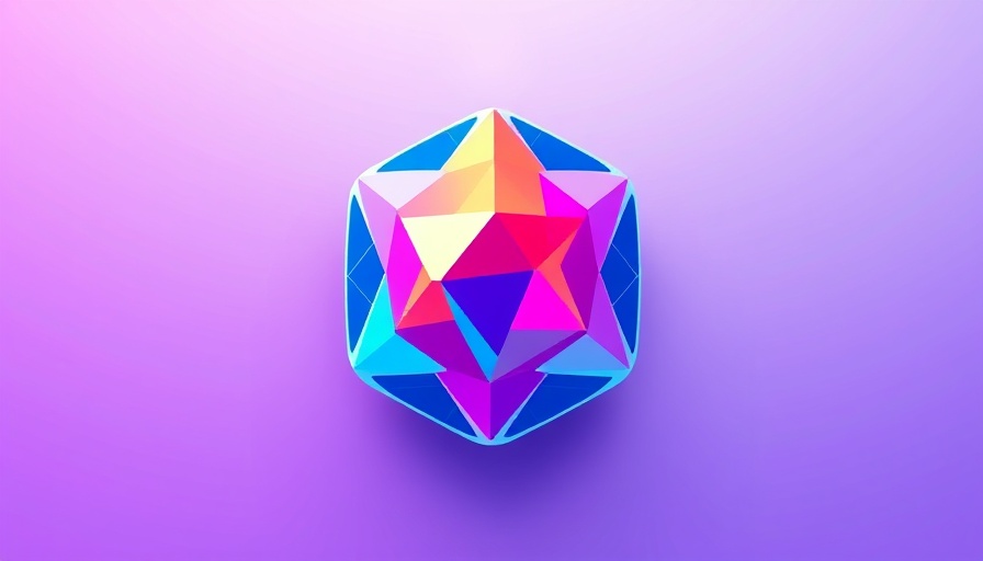 Colorful abstract icon for home automation.