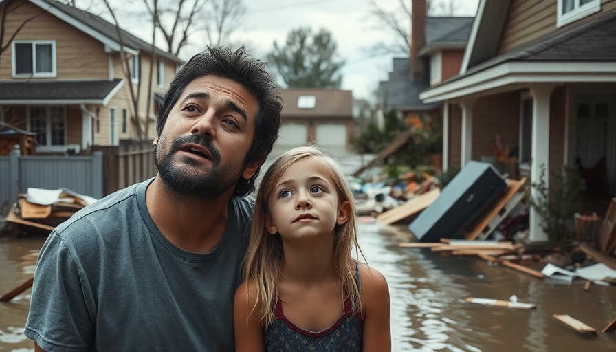 Devastated family after storm damage, highlighting home improvement scams