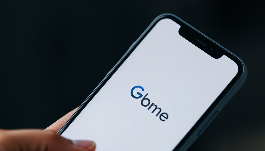 Smartphone displaying Google Home app logo for home automation.