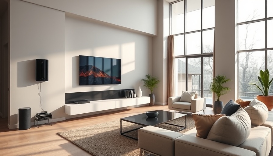 Smart home automation benefits in a modern living room.