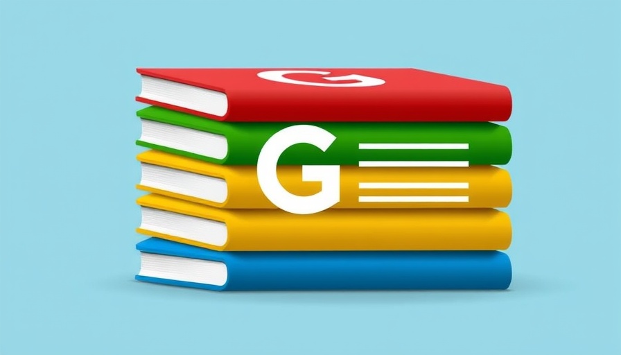 Google News logo with layered colored papers