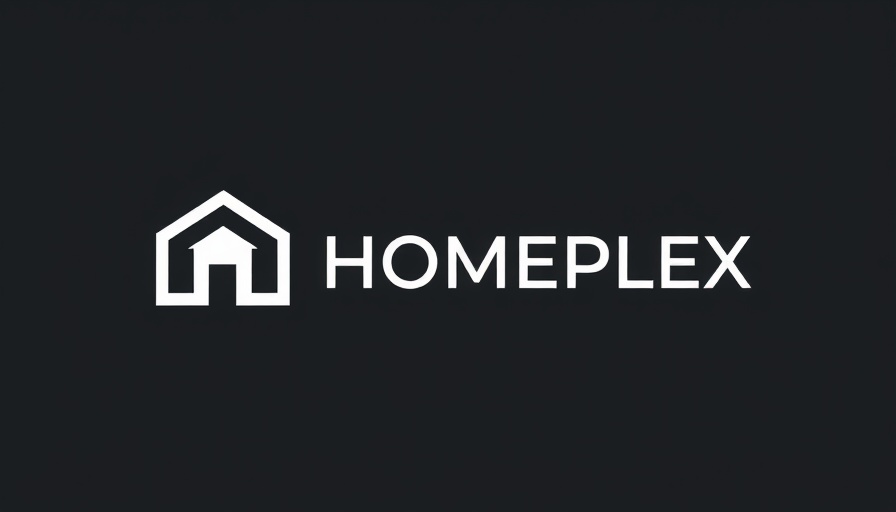 HOMEPLEX logo with house icon in minimalistic design