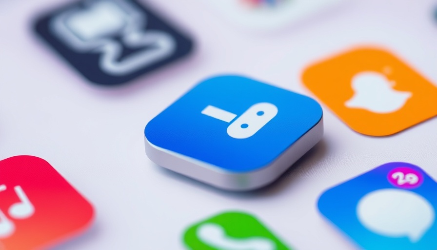 Colorful app icons representing digital integration for home automation