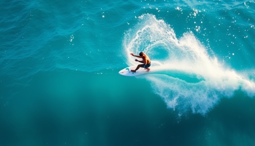 Aerial view of surfing for creating strategic flexibility