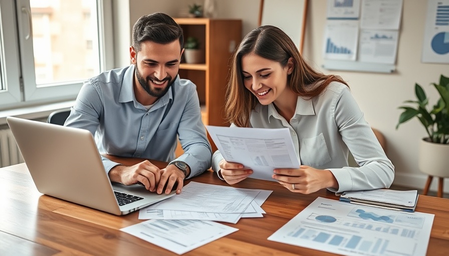 SurePrep tax preparation professionals focused on documents and laptop.