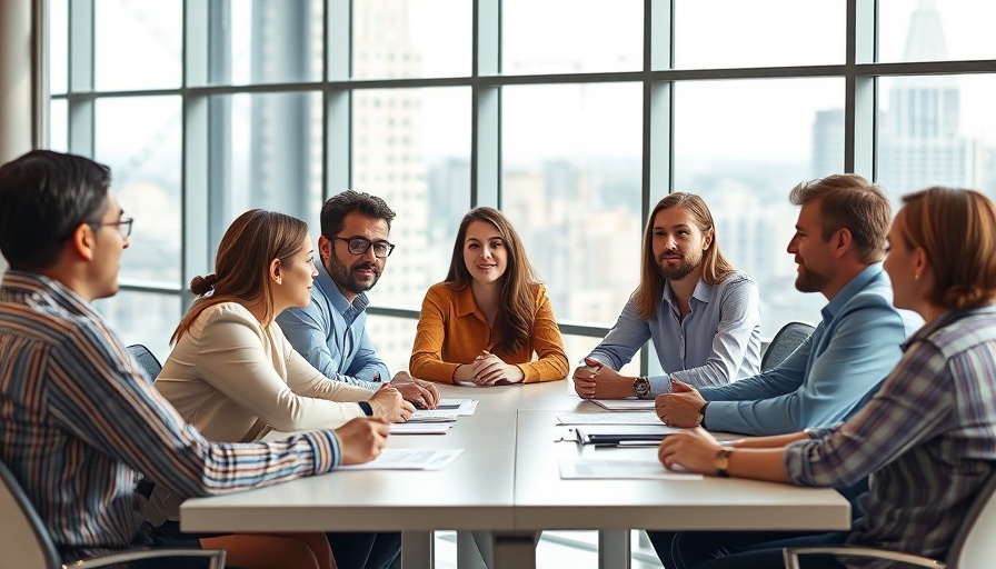 Collaborative meeting to make employees feel heard, diverse group discussion.
