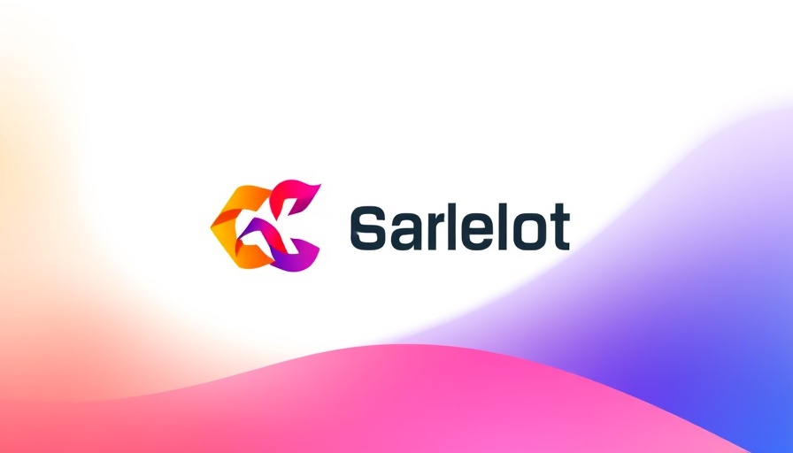 Gradient logo design with geometric shapes, modern aesthetic
