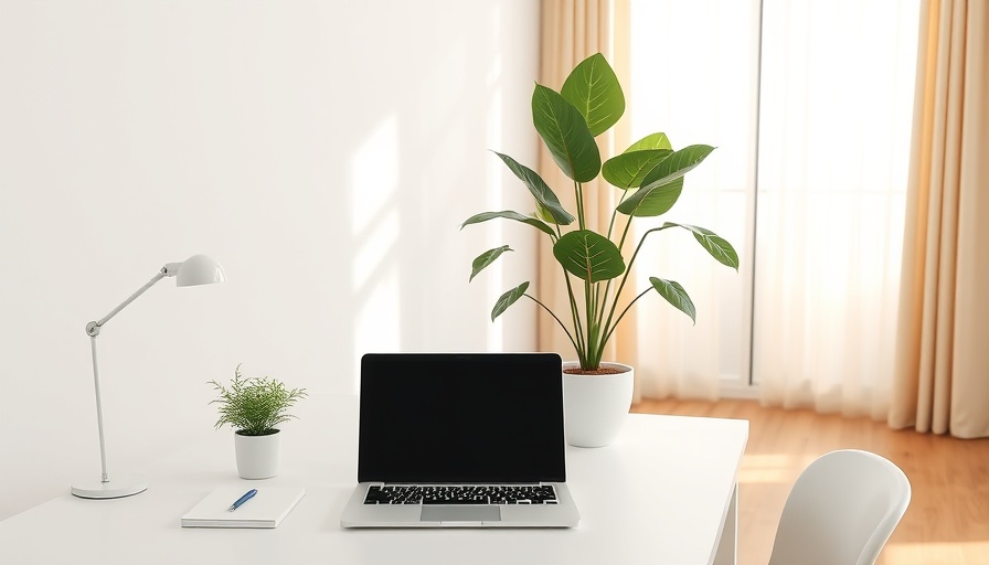 Minimalist desk setup with laptop for an EarnStar review.