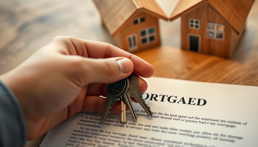 Adding someone to the deed, keys on mortgage paper.