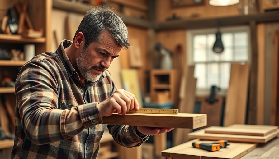 Man engaging in DIY home improvement projects in workshop