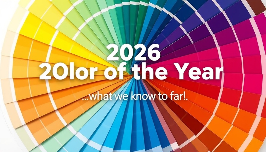 2026 Color of the Year vibrant swatches graphic.