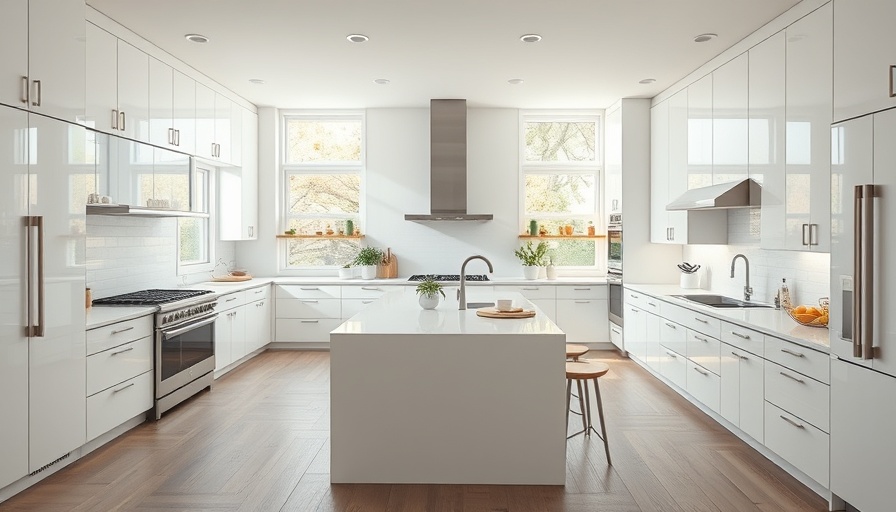 Modern kitchen interior showcasing white cabinetry and island, Home Improvement News