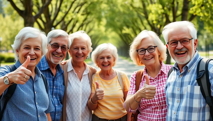 Older adults smiling and giving thumbs up, outdoors, Spending Personality Response to Economic Pressures.
