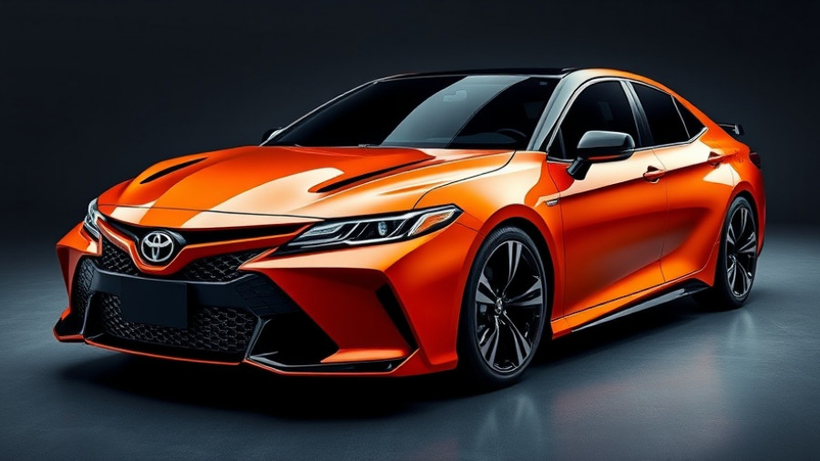 Toyota Camry GT-S Concept car in a dramatic studio setting.