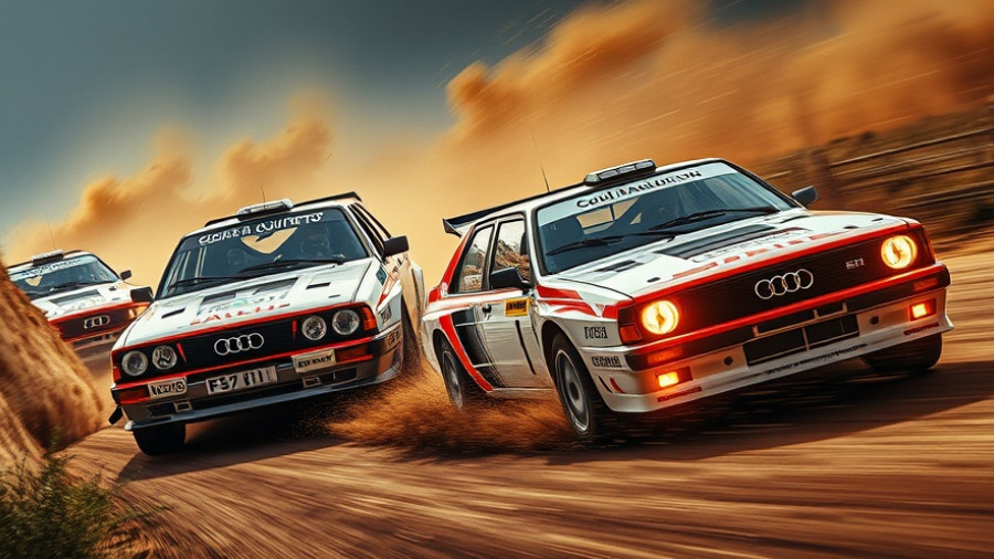 Audi Quattro all-wheel drive revolution in rally racing history.