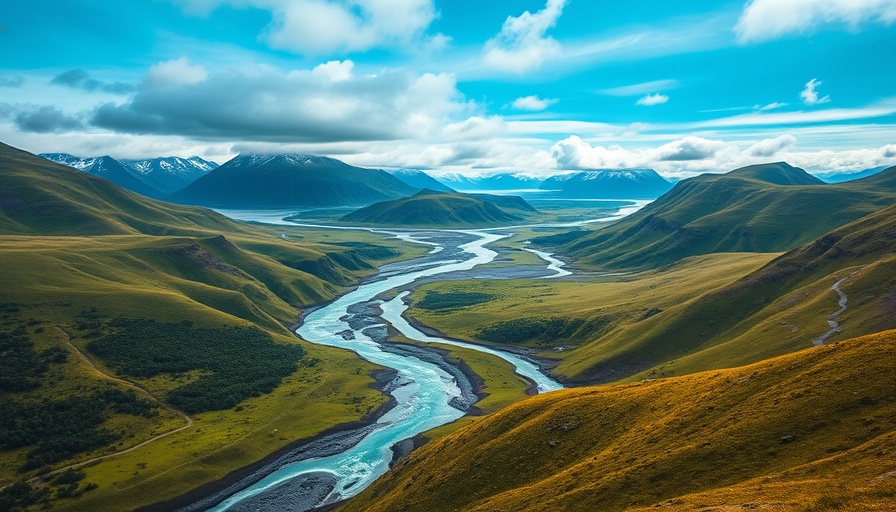 Scenic Alaska landscape depicting climate change effects