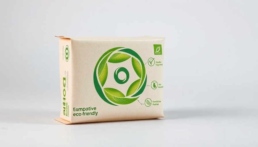 Innovative compostable plastic alternative concept.