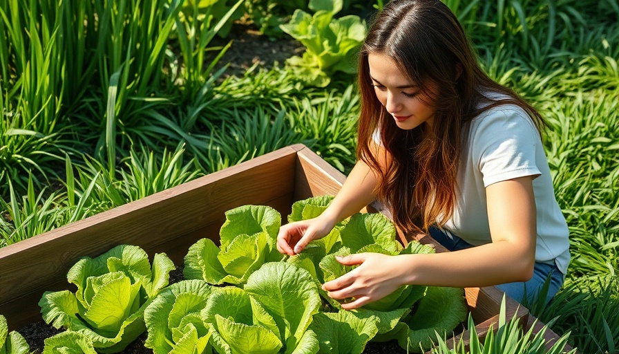 Organic gardening pest control in home garden bed