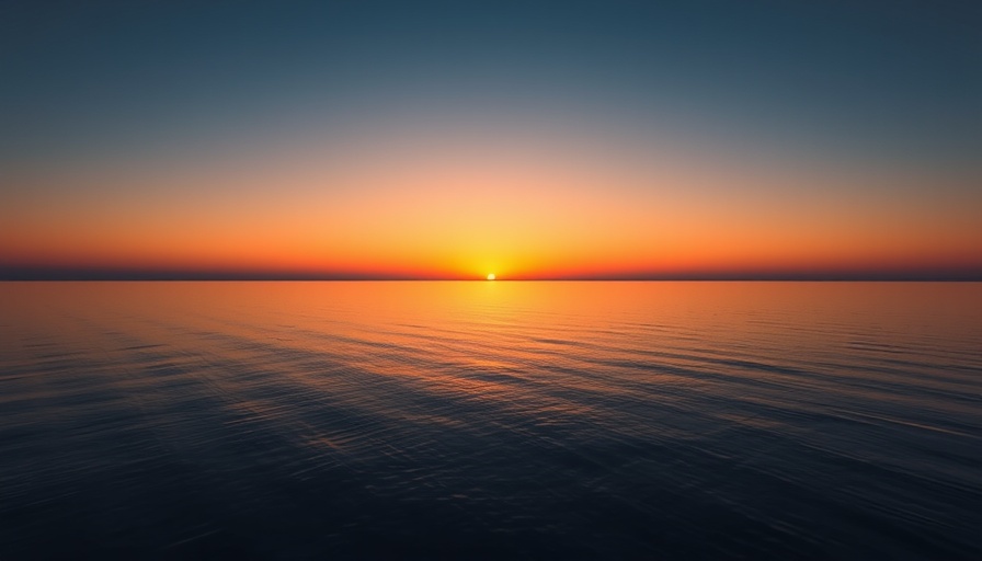 Sunrise over water reflecting sky, Environmental Challenges in 2025.