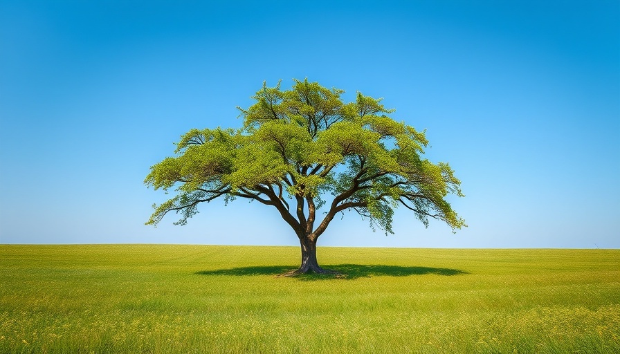 Inspiring landscape featuring a lone tree symbolizing environmental awareness related to Farmers Climate Data Lawsuit.