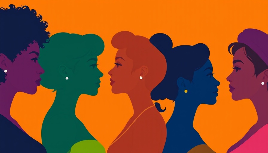 Modern art silhouettes of diverse women, symbolizing powerful women of the mindfulness movement.